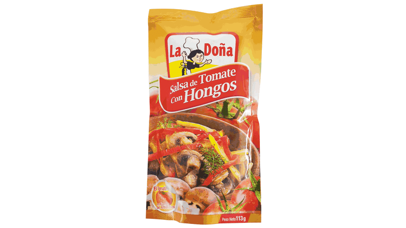 LA DONA SALSA DE TOMATE CON HONGOS 113G