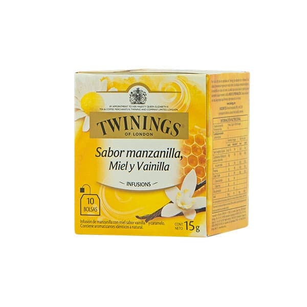 TWININGS MANZANILLA MIEL Y VAINILLA 15G