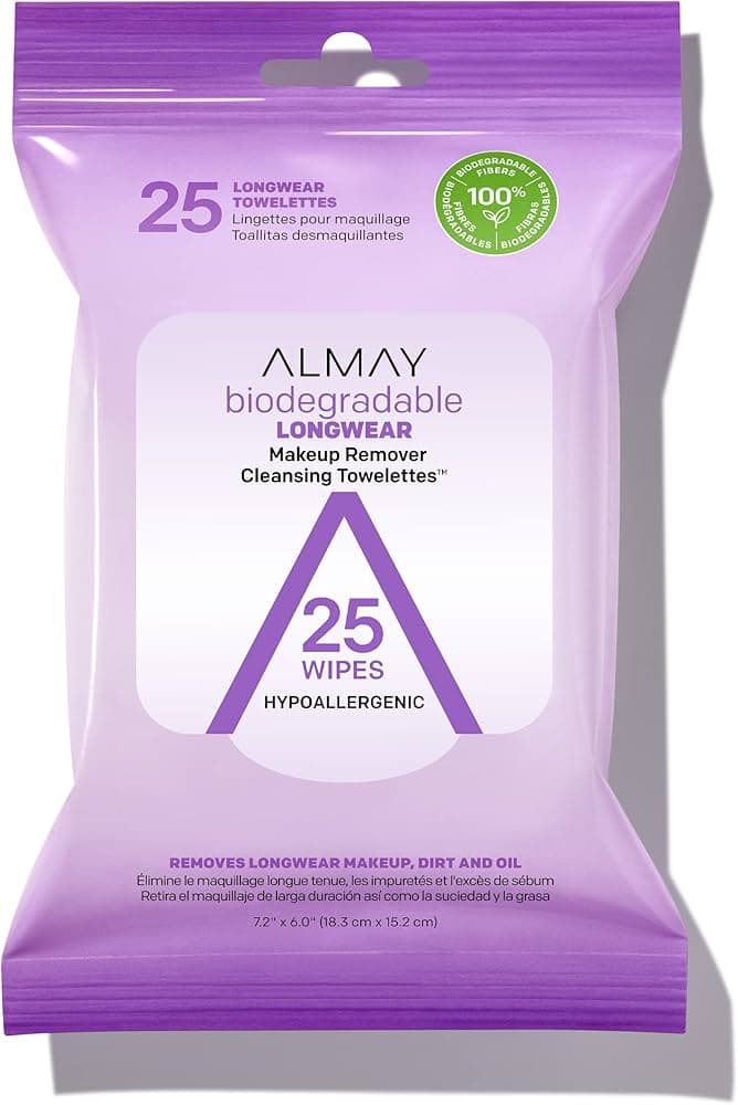 ALMAY BIOD LONGWEAR TOALLITAS DESMAQUILLANTES 25U