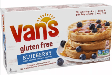 VAN GLUTEN FREE BLUEBERRY WAFFES 9oz