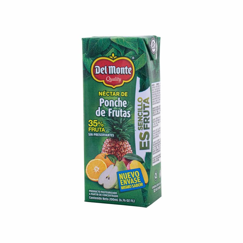 DEL MONTE NECTAR DE PONCHE DE FRUTAS 200ML