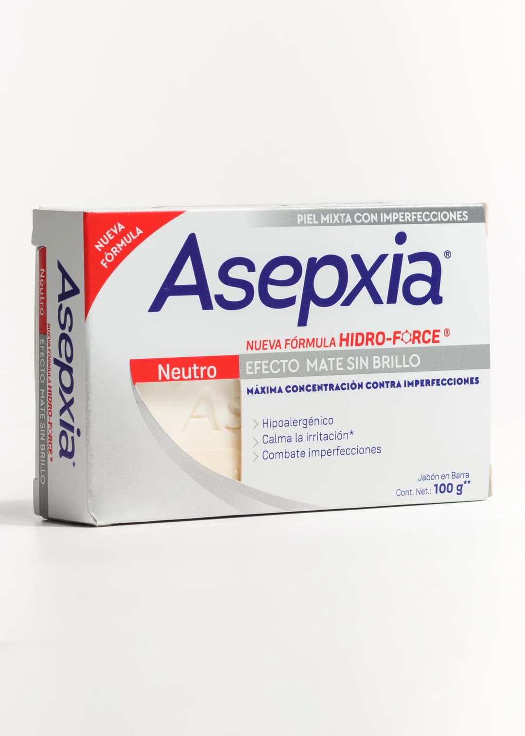 ASEPXIA JABON NEUTRO EFECTO MATE 100G