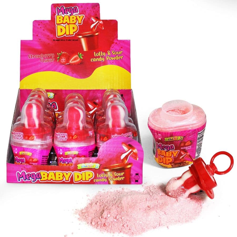 ZAZERS MEGA BABY DIP STRAWB 1.4OZ